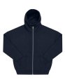 Heren Hoodie met Rits B&C Influence WG003 Navy